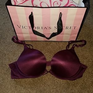 Victoria's secret bombshell bra 34a wine color